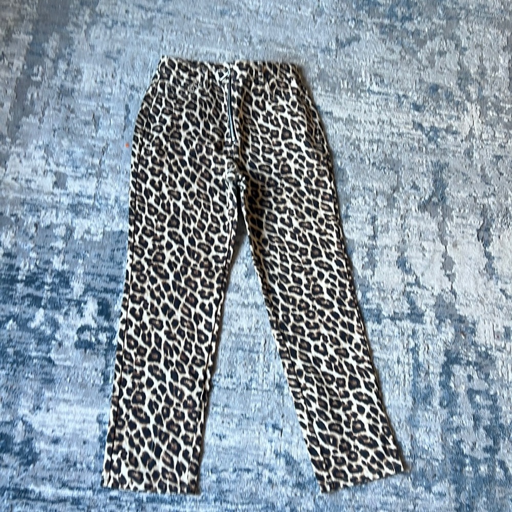 Forever 21 leopard print jeans - small